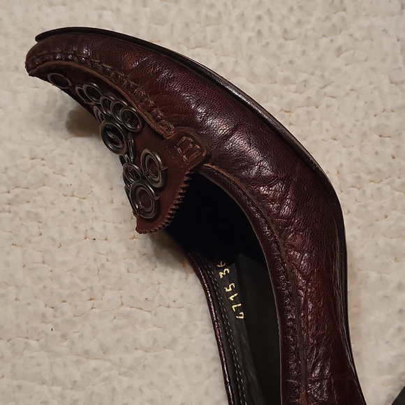 Vintage Y2K Materia Prima Goffredo Fantini Luxury Leather Women's Shoes / Sz 6 - Picture 11 of 17
